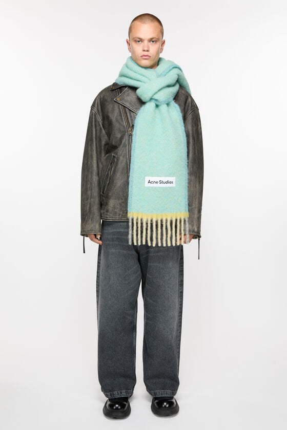 Acne Studios Woll-Mohair-Schal – Schmal