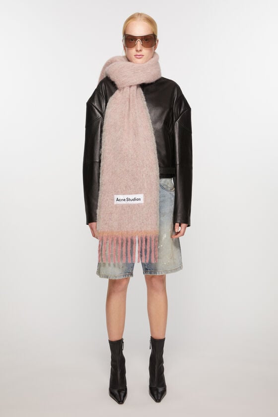 Acne Studios Woll-Mohair-Schal – Schmal