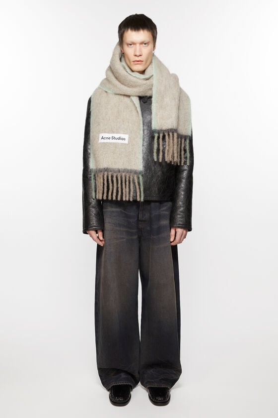 Acne Studios Woll-Mohair-Schal – Schmal