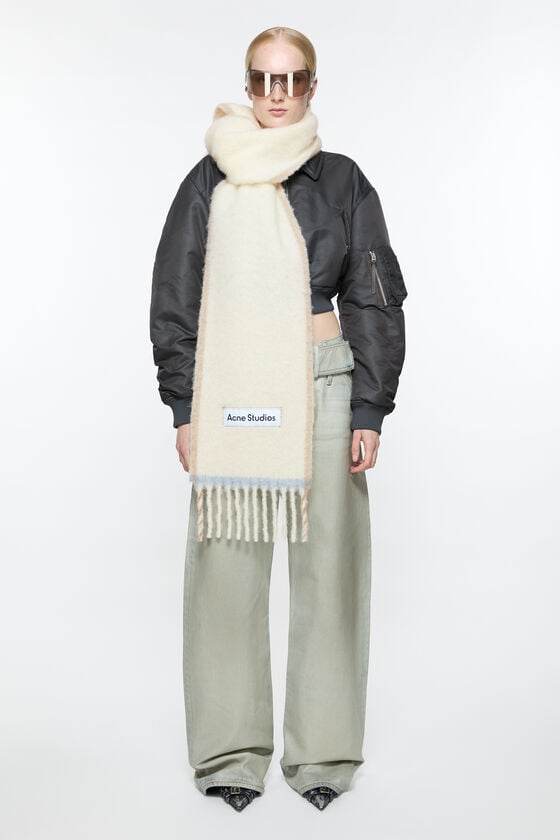 Acne Studios Woll-Mohair-Schal – Schmal