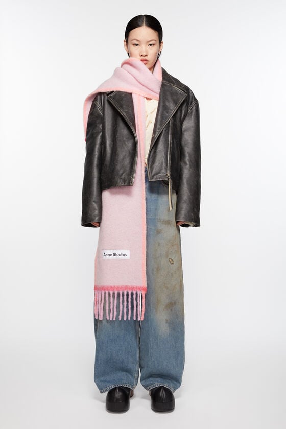 Acne Studios Woll-Mohair-Schal – Schmal