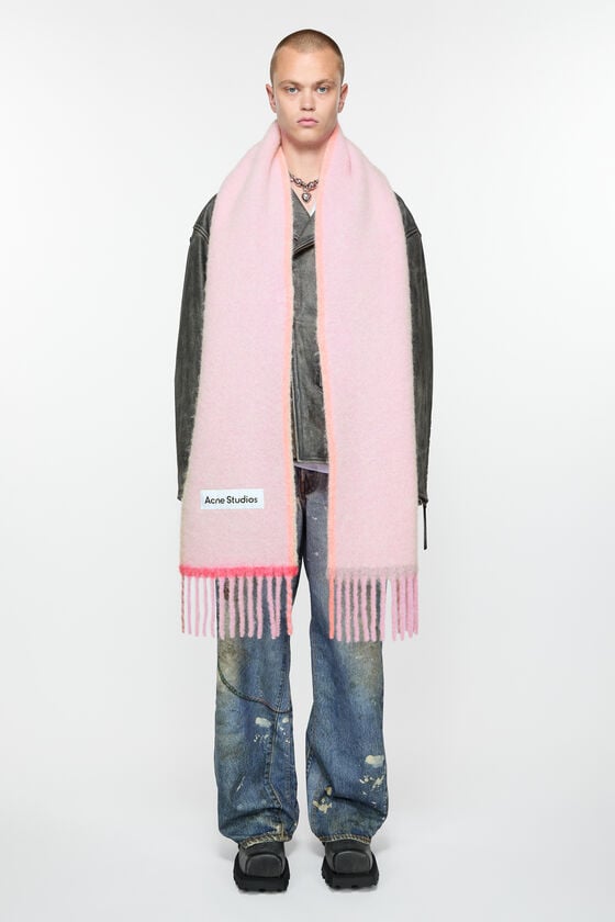 Acne Studios Woll-Mohair-Schal – Schmal