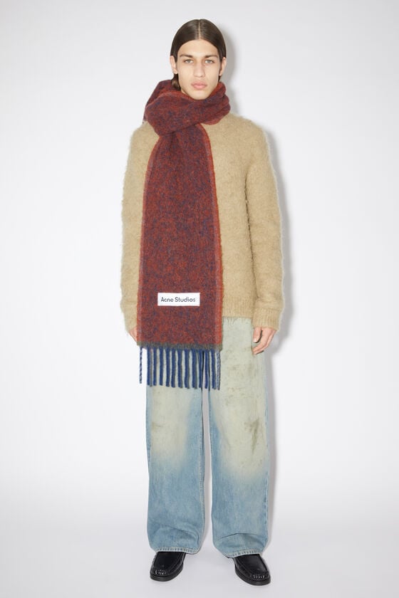 Acne Studios Woll-Mohair-Schal – Schmal
