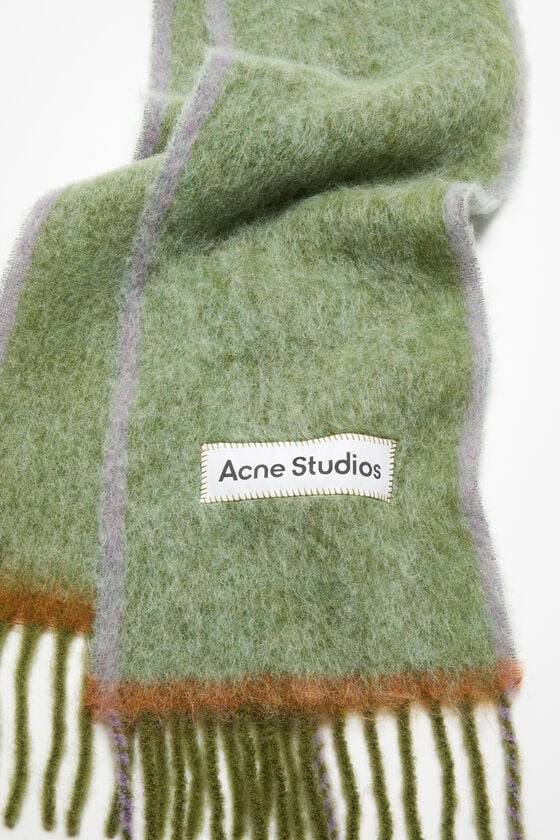 Acne Studios Woll-Mohair-Schal – Schmal