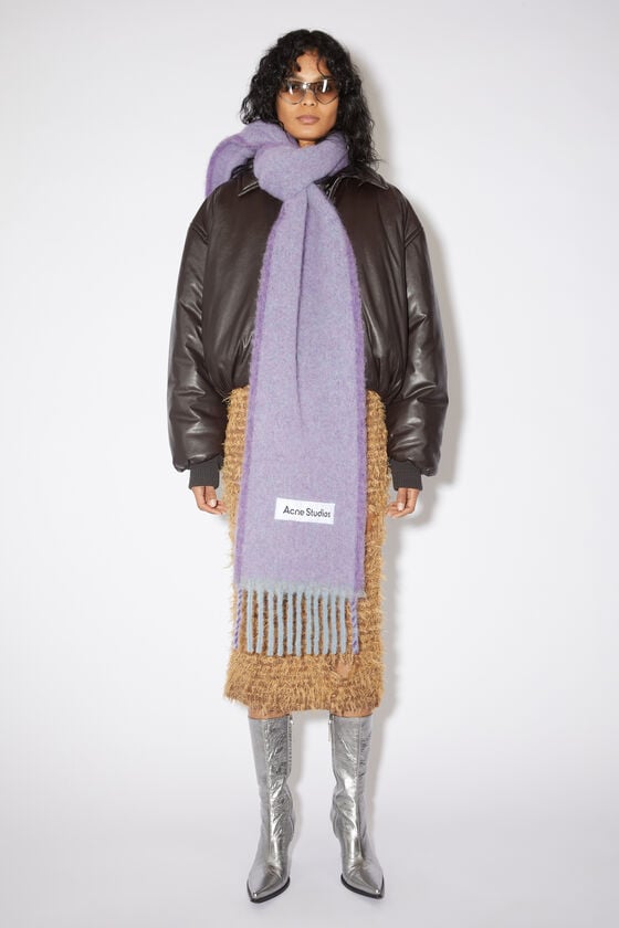 Acne Studios Woll-Mohair-Schal – Schmal