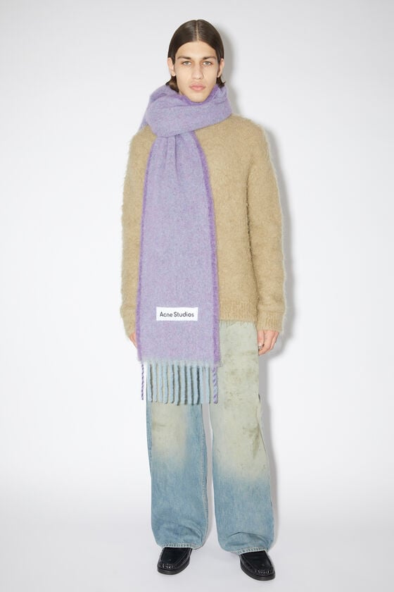 Acne Studios Woll-Mohair-Schal – Schmal