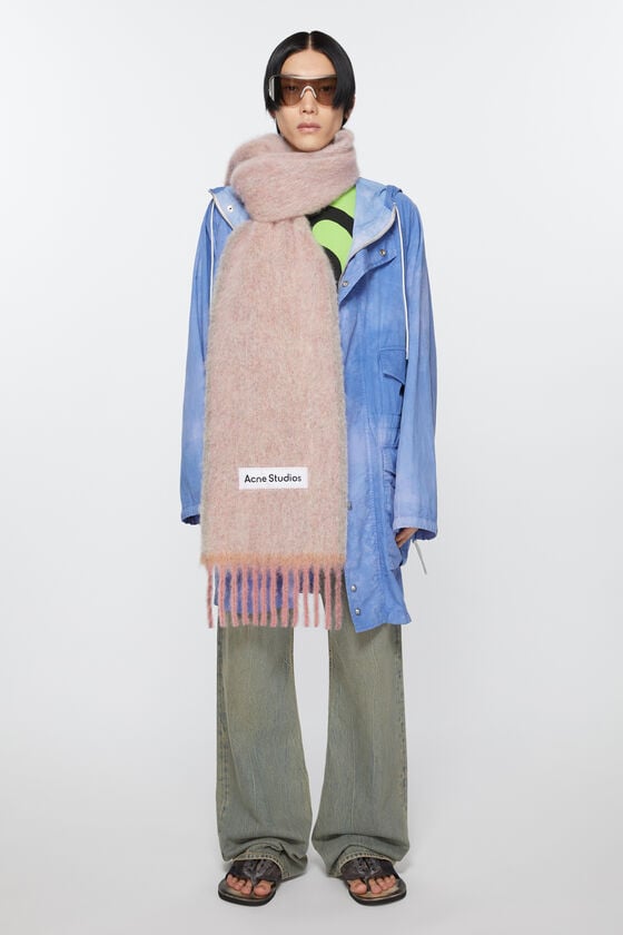 Acne Studios Woll-Mohair-Schal – Schmal