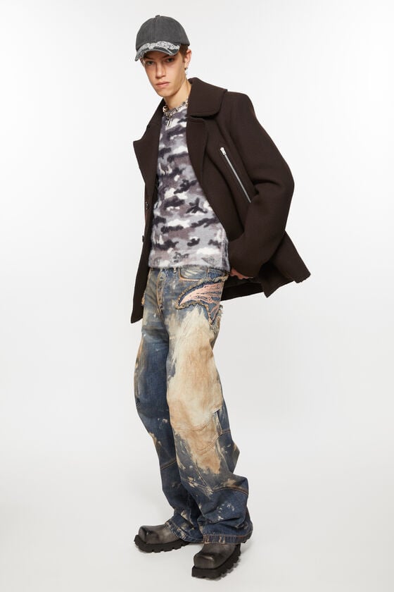 Acne Studios Wollmantel Mit Reißverschluss