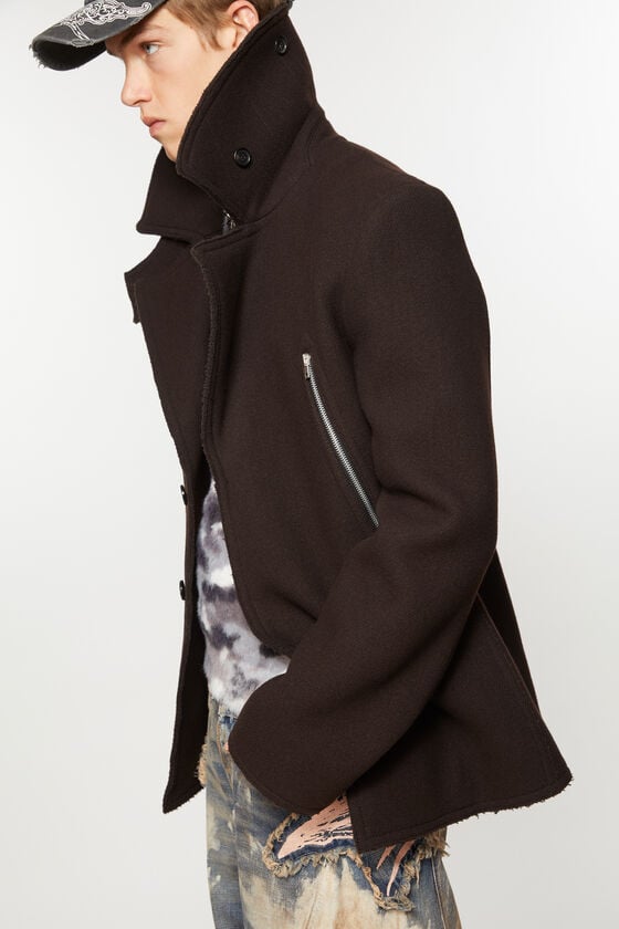 Acne Studios Wollmantel Mit Reißverschluss