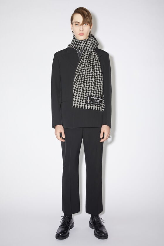 Acne Studios Wollschal Mit Hahnentrittmuster