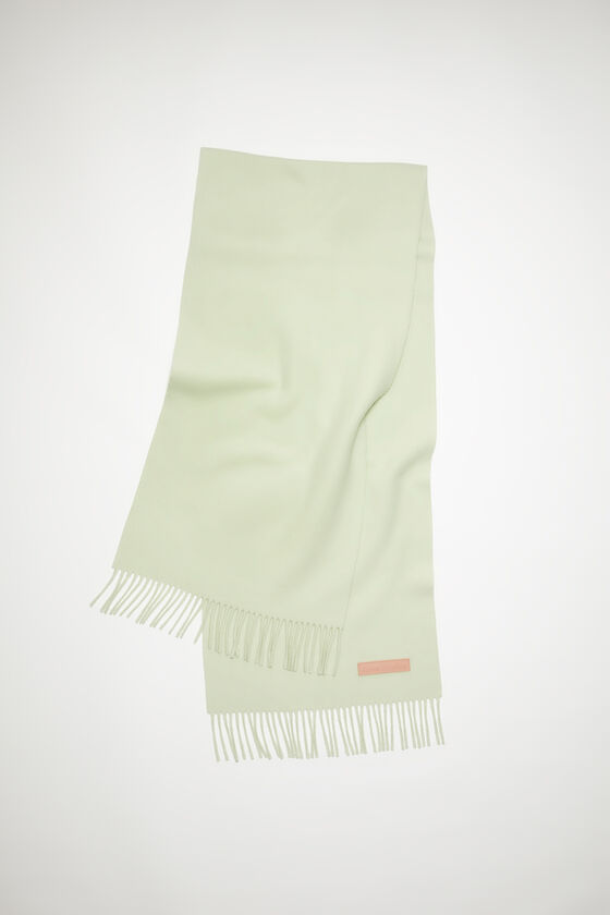 Acne Studios Wollschal mit Label in Rosa