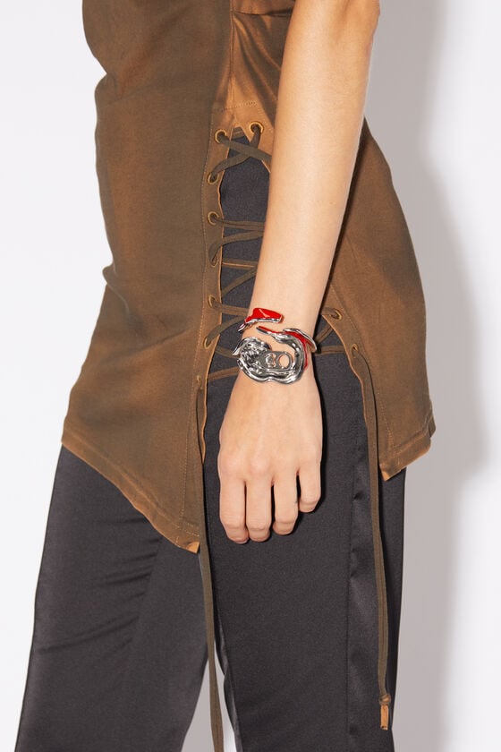 Acne Studios Armband Mit Zerstoßener Dose Runway Show