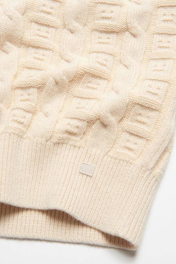 Acne Studios Ärmelloser Pullover Aus Zopfwolle Unisex