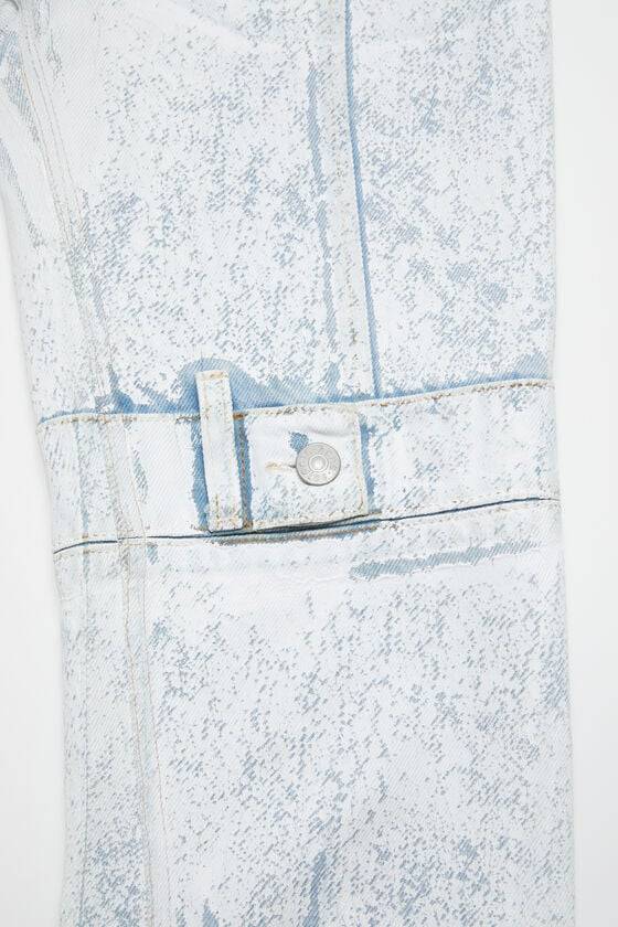 Acne Studios Bedruckte Jeans – Slim Fit Laufsteg-Show