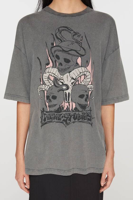 Acne Studios Bedrucktes T-Shirt – Entspannte Passform