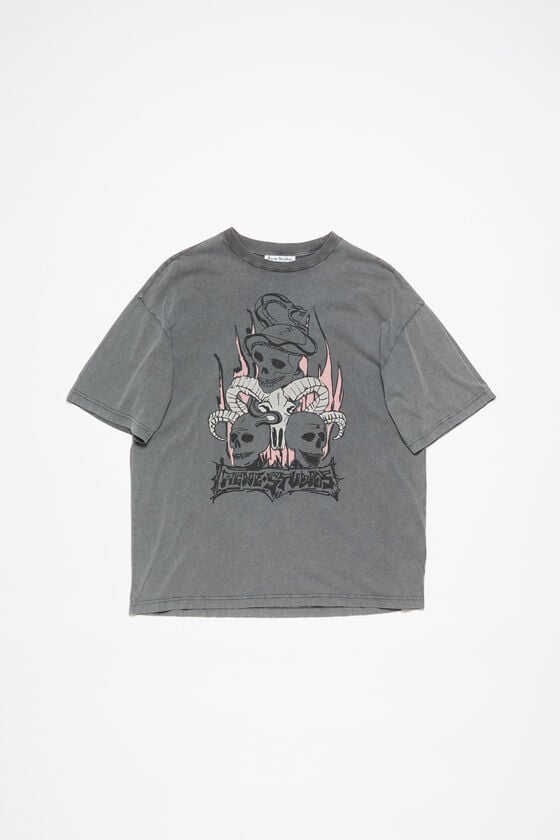 Acne Studios Bedrucktes T-Shirt – Entspannte Passform