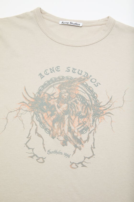 Acne Studios Bedrucktes T-Shirt – Körperbetonte Passform