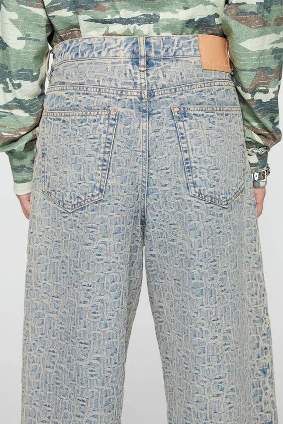 Acne Studios Denim-Shorts Mit Monogramm – Lockere Passform