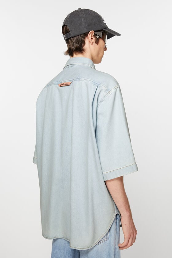 Acne Studios Denimhemd Mit Knopfleiste – Lockere Passform