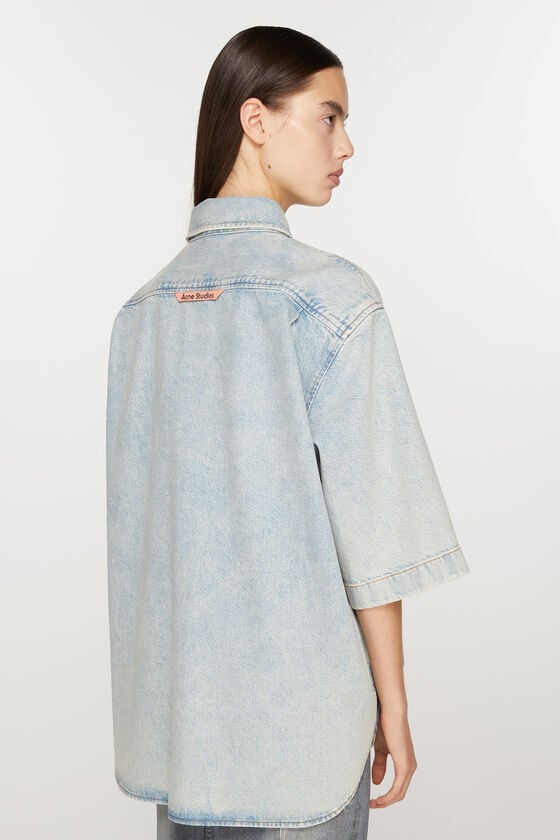 Acne Studios Denimhemd Mit Knopfleiste – Lockere Passform