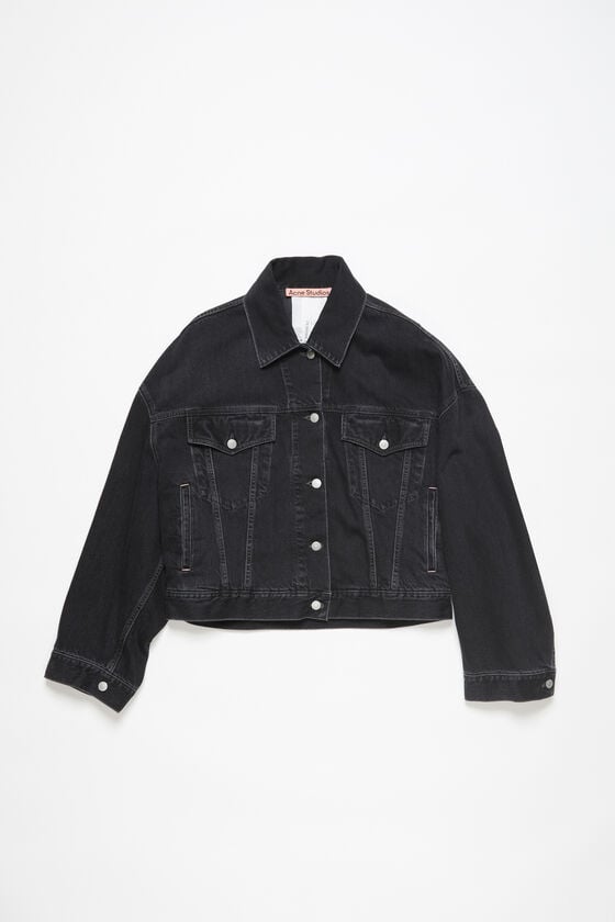 Acne Studios Denimjacke – Gecroppt Mit Lockerer Passform