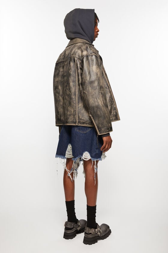Acne Studios Distressed Denim Shorts - Super Baggy Fit
