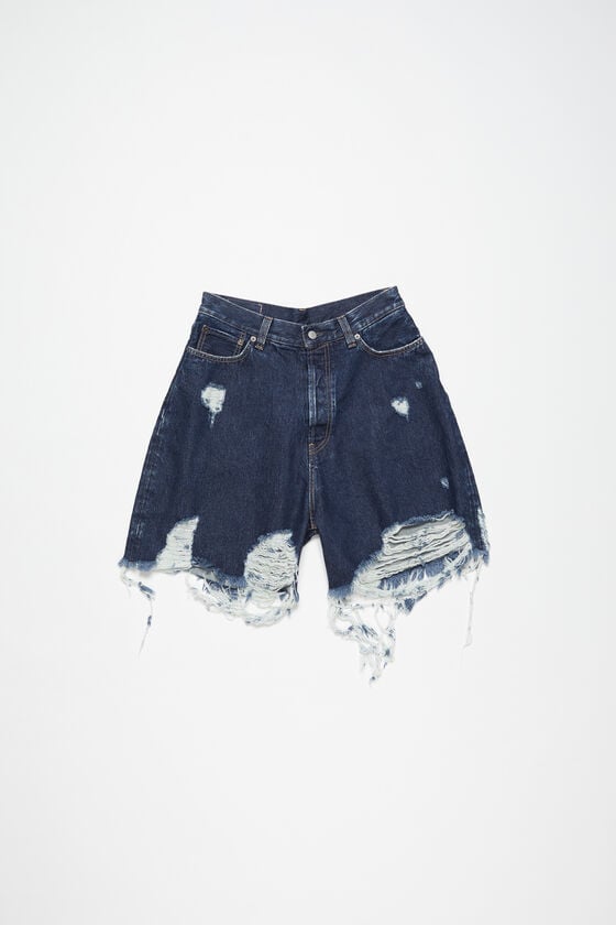 Acne Studios Distressed Denim Shorts - Super Baggy Fit