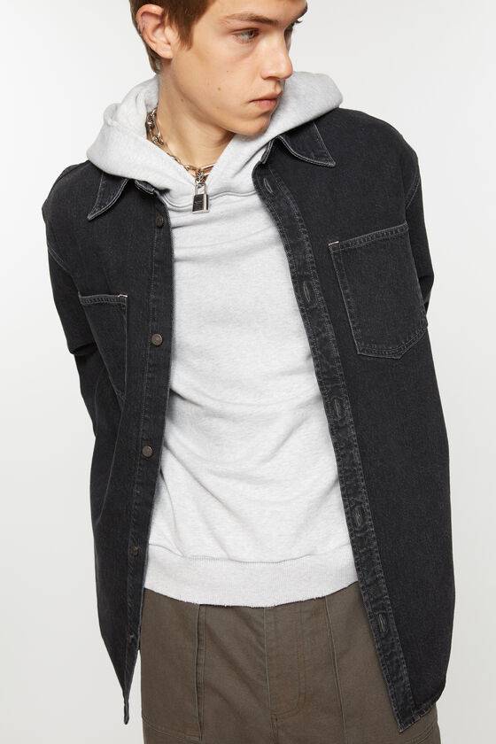 Acne Studios Jeanshemd Mit Knopfleiste - Lockere Passform