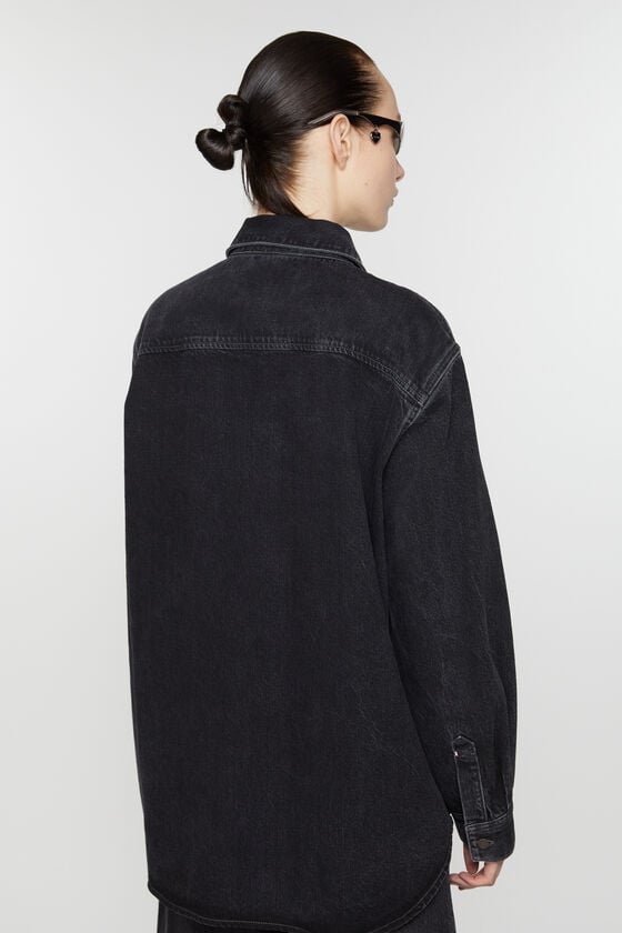 Acne Studios Jeanshemd Mit Knopfleiste - Lockere Passform