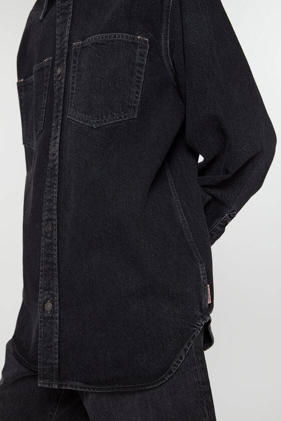 Acne Studios Jeanshemd Mit Knopfleiste - Lockere Passform