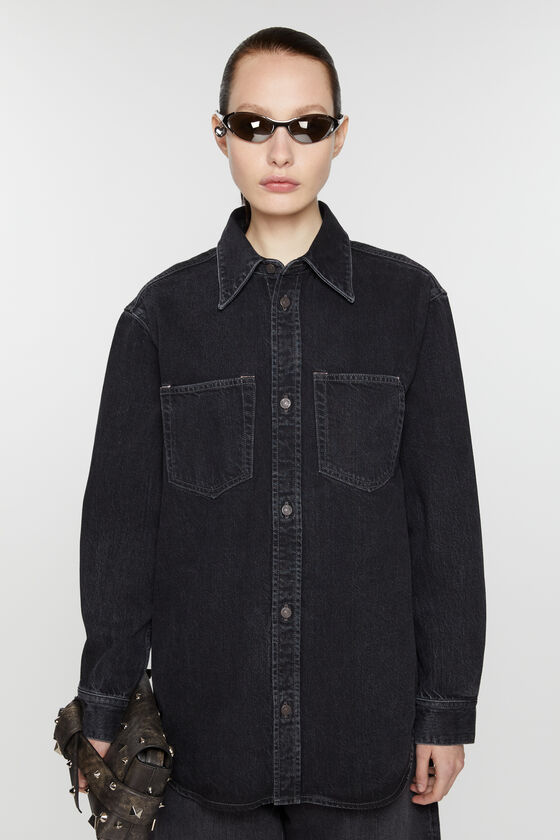 Acne Studios Jeanshemd mit Knopfleiste - Lockere Passform