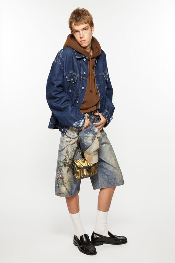 Acne Studios Jeansjacke Im Distressed-Look - Entspannte Passform