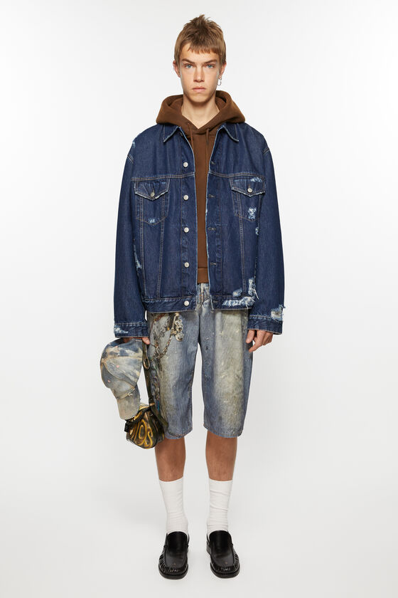 Acne Studios Jeansjacke im Distressed-Look - Entspannte Passform