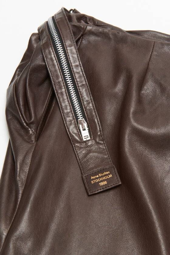 Acne Studios Leather Zipper Tape Skirt Laufsteg-Show