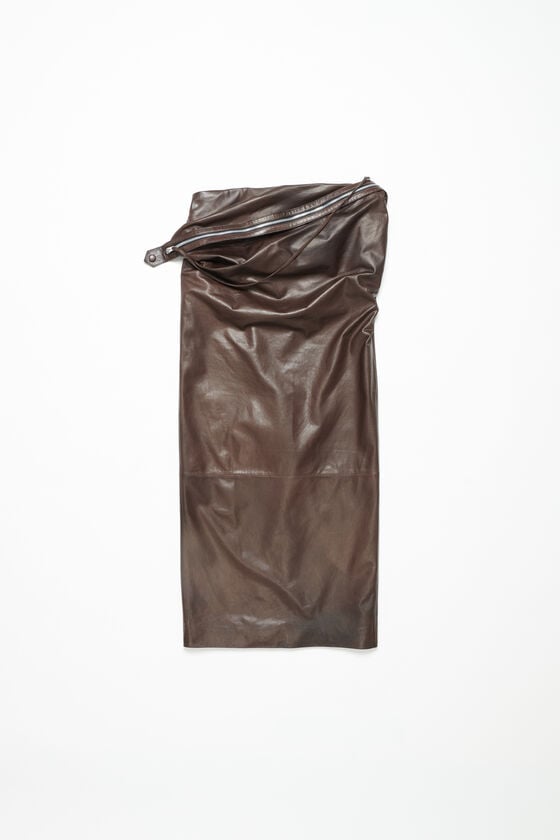 Acne Studios Leather Zipper Tape Skirt Laufsteg-Show