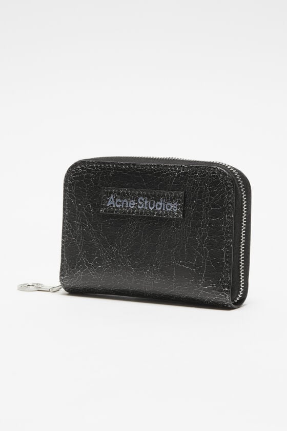 Acne Studios Leder-Portemonnaie Mit Reißverschluss