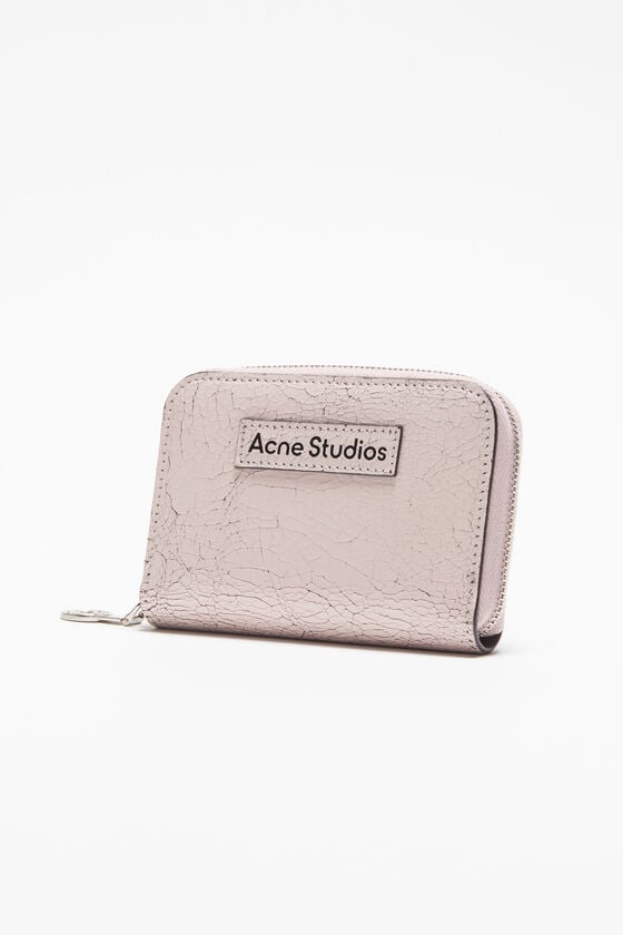 Acne Studios Leder-Portemonnaie Mit Reißverschluss