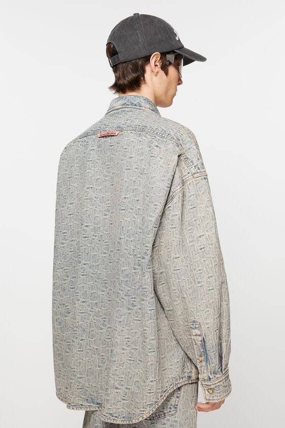 Acne Studios Monogramm-Jeanshemd – Entspannte Passform