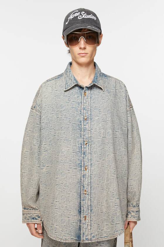 Acne Studios Monogramm-Jeanshemd – entspannte Passform