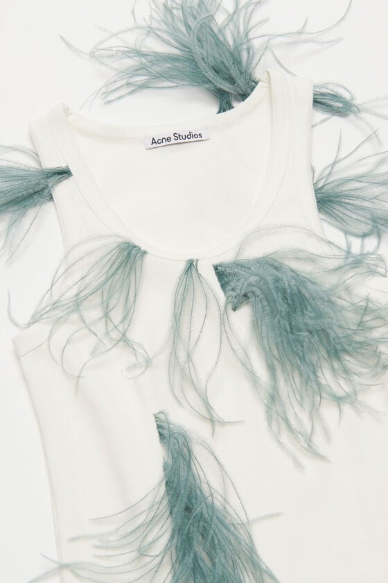 Acne Studios Oberteil Mit Federbesatz Laufsteg-Show