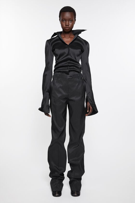 Acne Studios Pinstripe tailored trousers Laufsteg-Show