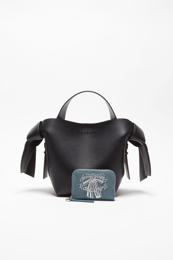 Acne Studios Portemonnaie Aus Denim Mit Reißverschluss