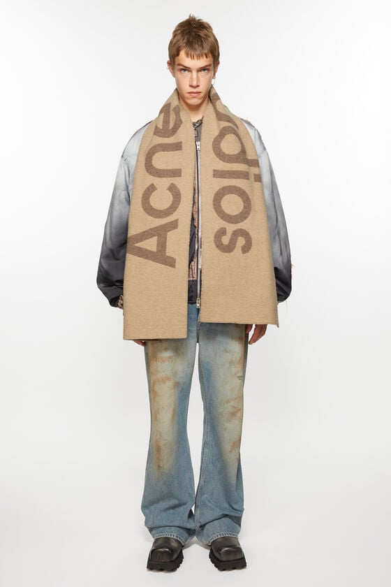 Acne Studios Schmaler Schal Mit Logo-Jacquardmuster