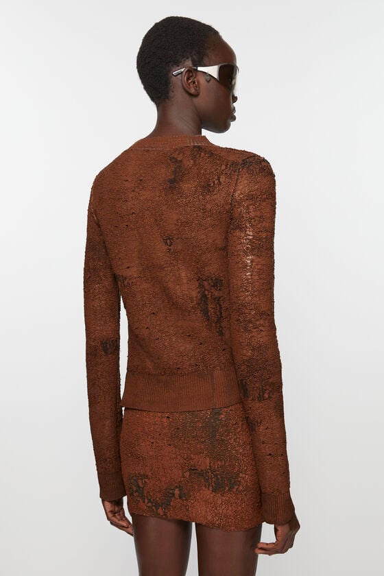 Acne Studios Strickjacke Mit Asymmetrischer Knopfleiste Laufsteg-Show