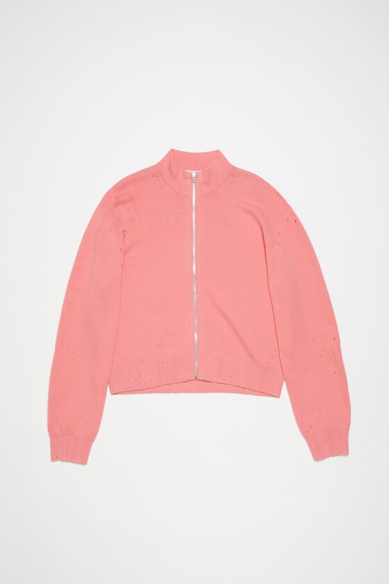 Acne Studios Strickjacke Mit Reißverschluss Im Used-Look