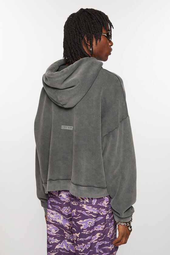 Acne Studios Sweatshirt Mit Kapuze Und Logoaufnäher