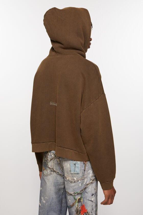 Acne Studios Sweatshirt Mit Kapuze Und Logoaufnäher