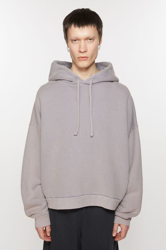 Acne Studios Sweatshirt mit Kapuze und Logoaufnäher