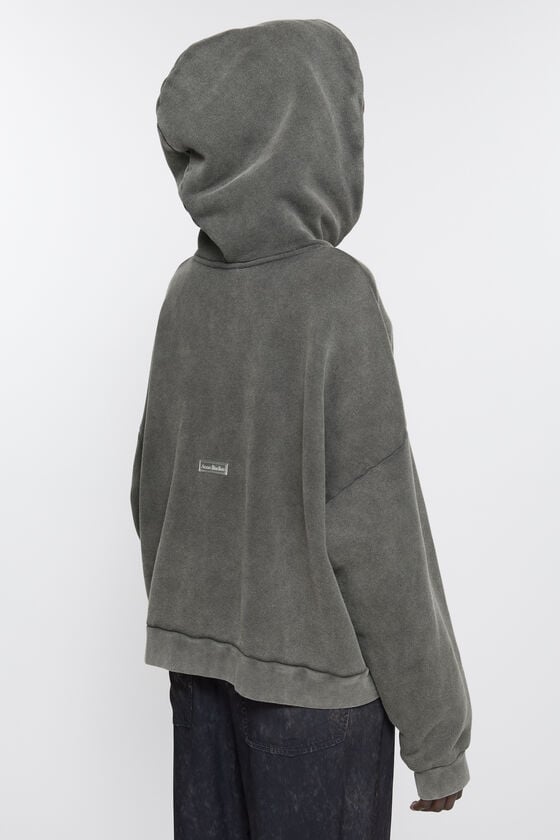 Acne Studios Sweatshirt Mit Kapuze Und Logoaufnäher