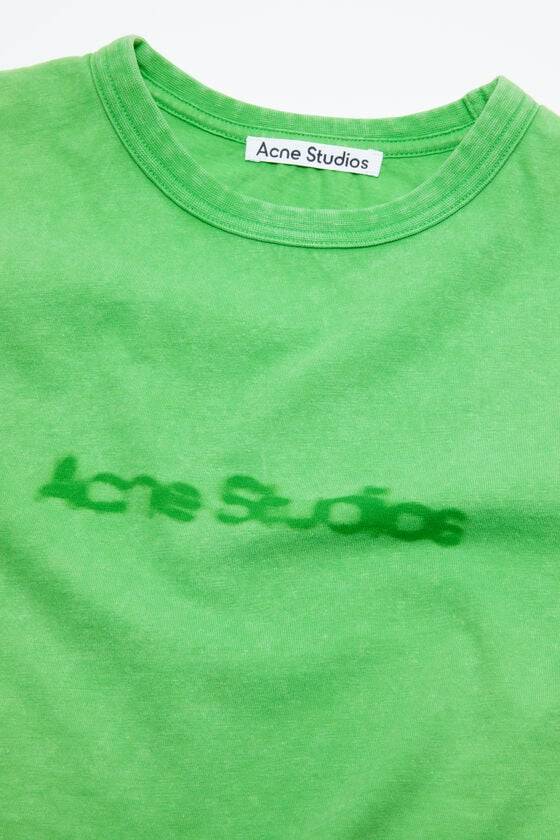 Acne Studios T-Shirt Mit Verschwommenem Logo – Taillierte Unisex-Passform